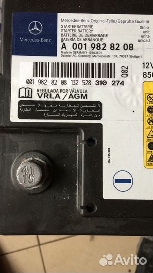 Аккумулятор Mercedes 80 agm б/у