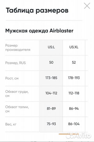 Куртка анорак сноубордический Airblaster 50 52