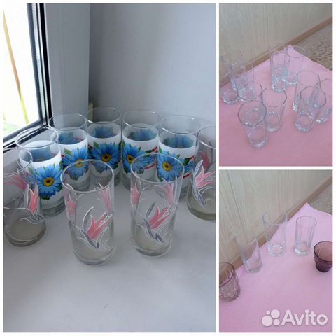 Рюмки, стаканы, фужеры