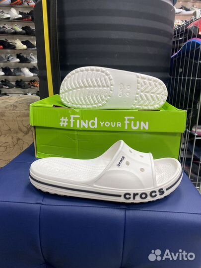 Шлепанцы Crocs белые