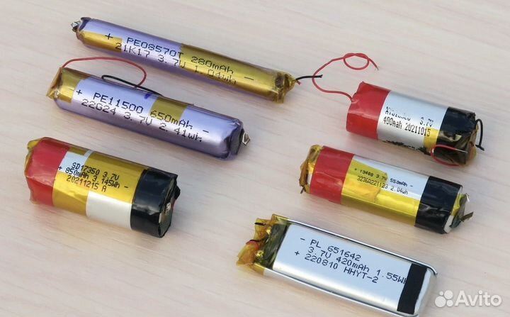 Аккумуляторы 3,7 V