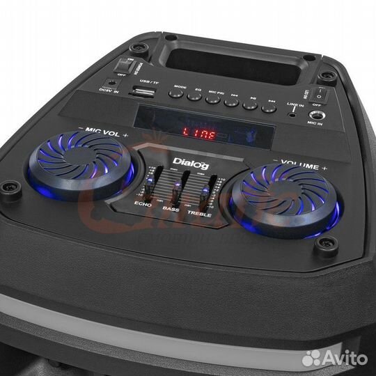 Колонка портативная AO-12, 1.0, 30W RMS, Караоке