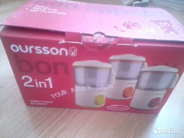 Пароварка блендер для детского питания oursson