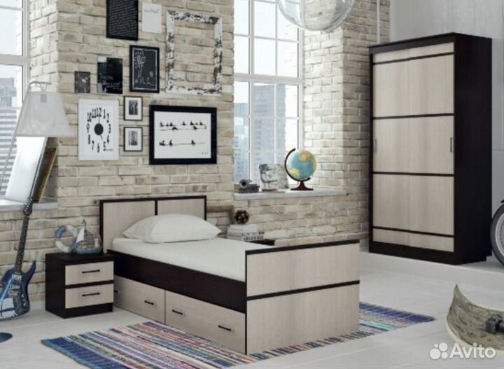 Кровать детская с ящиками