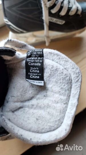 Коньки Bauer y13R, налокотники и джерси