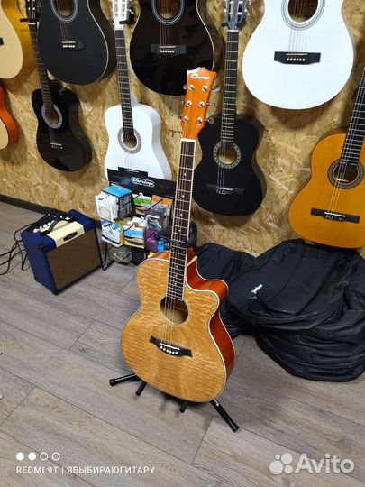 Гитара акустическая Caraya, комплект (новая)