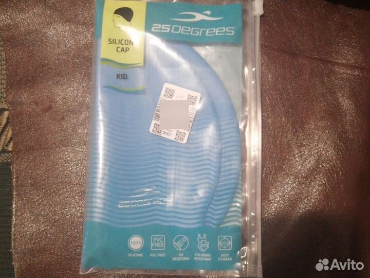 Шапочка для плавания силиконовая детская