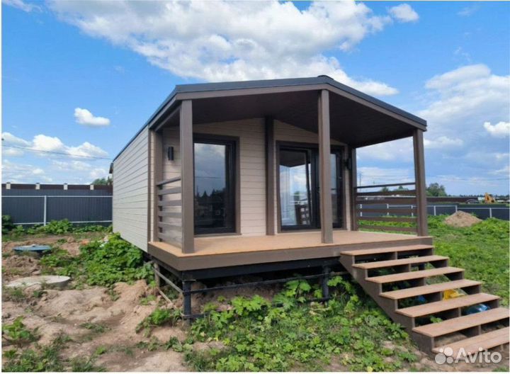 Каркасный дачный дом с доставкой 75 м кв, арт. ас-3452