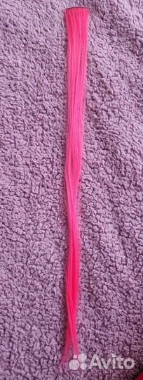 Цветные пряди на заколках