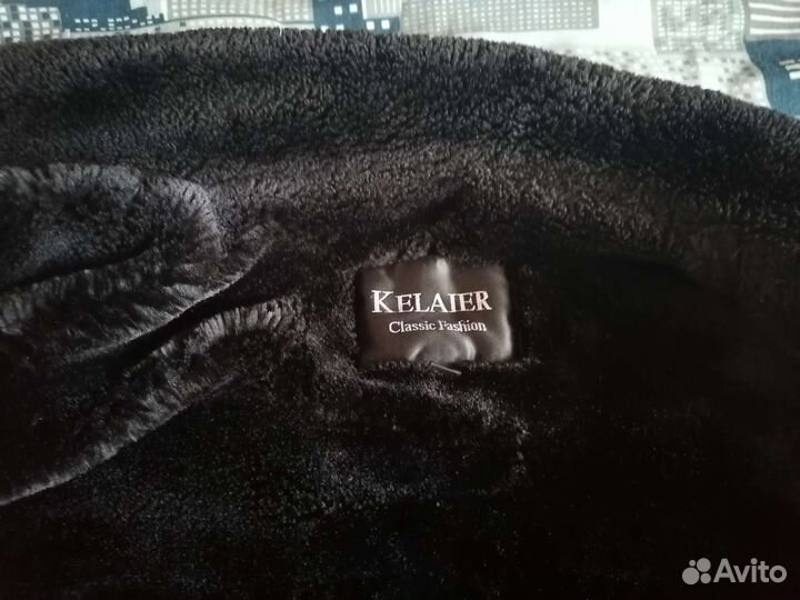 Зимняя кожаная куртка мужская 48 размер