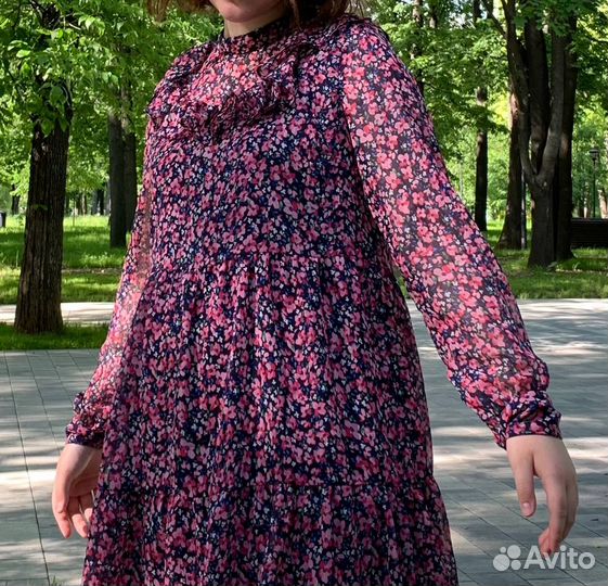 Разноцветное платье pieces