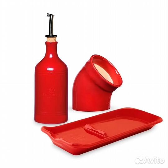 Солонка, подставка под ложку, бутылка для масла