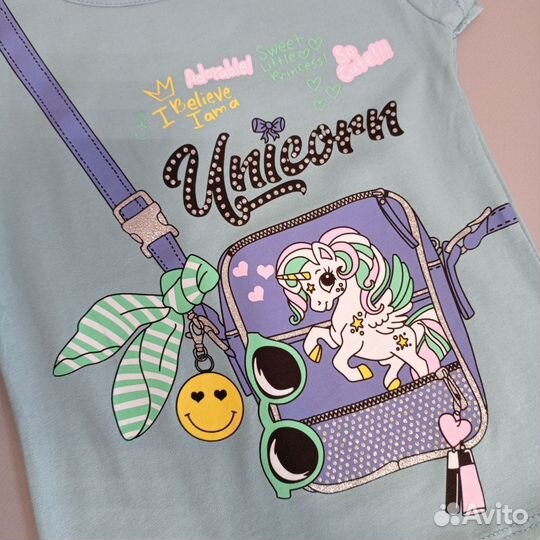 Футболка для девочки 3-4 года