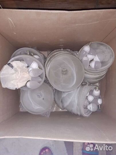 Комплект люстра и бра ручная работа