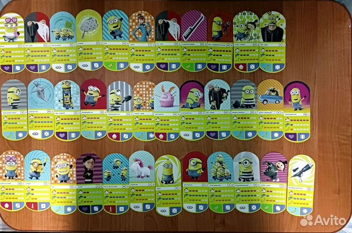 Карточки Миньонов из магнита