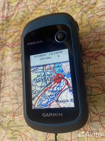 Карта республики Хакасия для Garmin