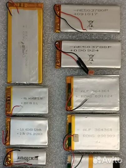 Аккумуляторы для электроники 3,7V