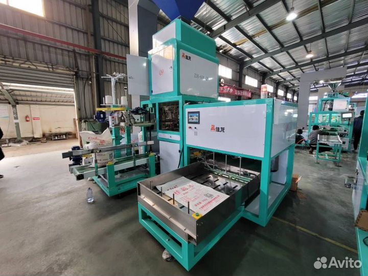 Автомат упаковка в мешки 25-50 кг без человека