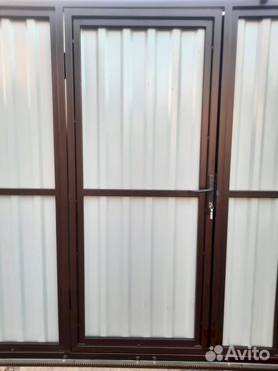 Ворота откатные, ворота распашные под ключ