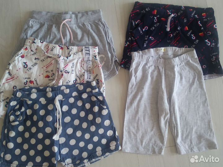 Шорты на девочку пакетом 134-152