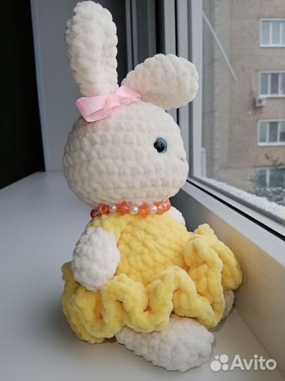 Игрушки-амигурушки ручная работа зайка