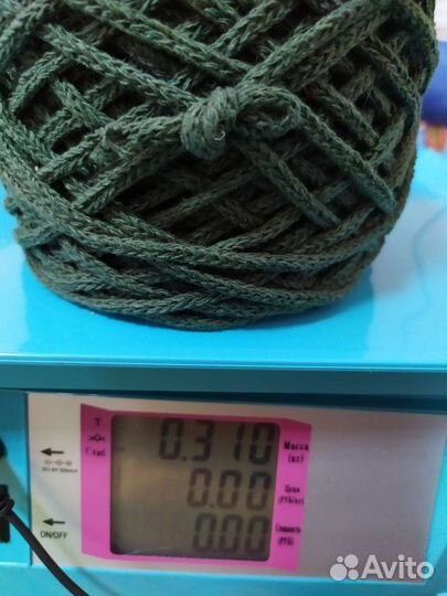 Хлопковый шнур 4 мм олива хаки