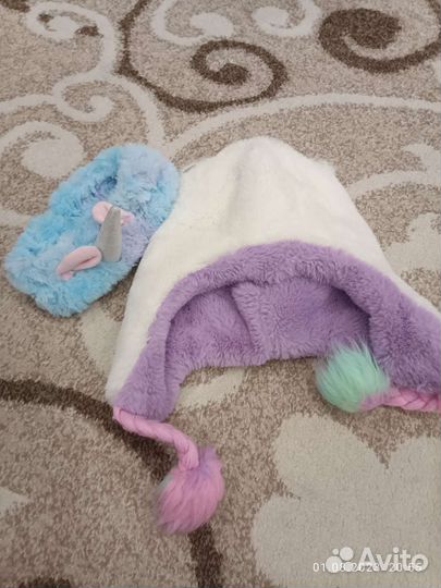 Шапка единорожка и ободок единорог