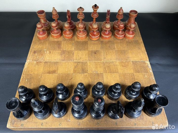 Шахматы деревянные с доской 1955 год
