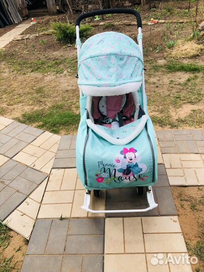 Детские санки коляска ника Disney-baby 2