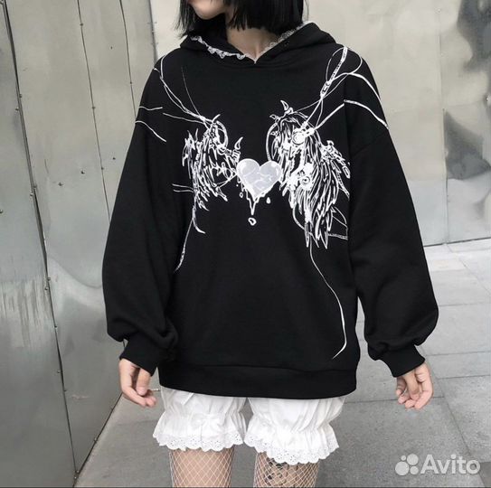 Худи y2k/худи с ушками/худи с али