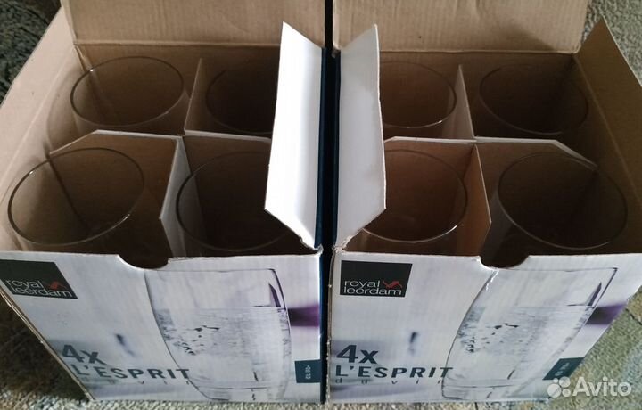 Два новых стеклянных набора с бокалами