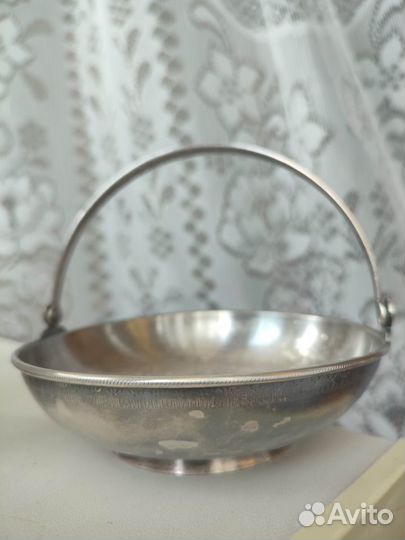 Конфетница мельхиор СССР