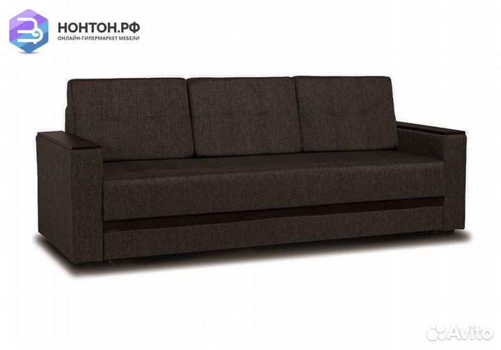 Диван еврокнижка Мичиган кофейный