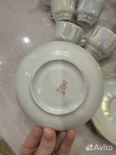 Чайный сервиз СССР перламутр