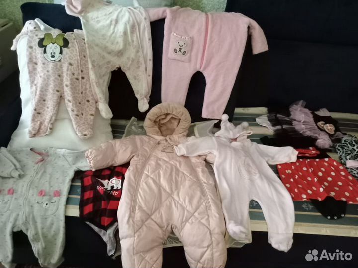 Вещи пакетом для девочки 74 80