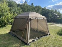Тент-шатер для дачи с москитной сеткой
