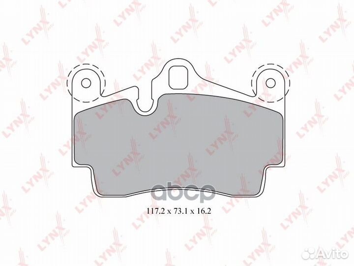 Колодки тормозные дисковые зад BD8007 lynxauto