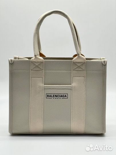 Новая женская сумка Balenciaga кремовая