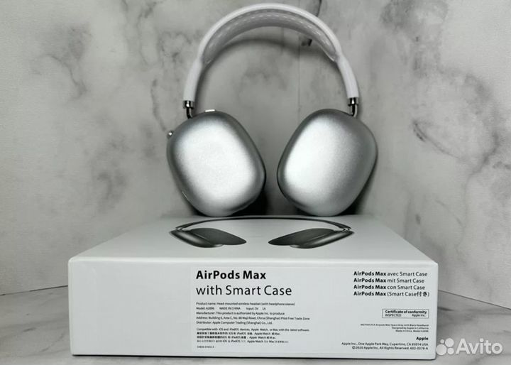 AirPods Max бюджетная версия Белый/Черный