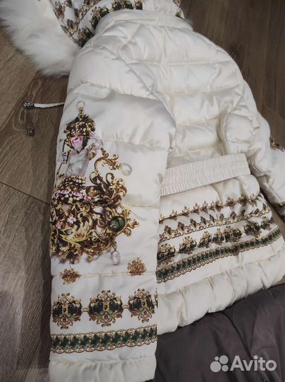 Комбинезон зимний для девочек(шапка в подарок)