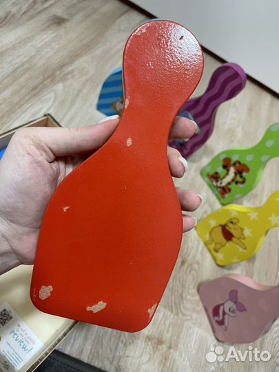 Игровой набор боулинг деревянный disney