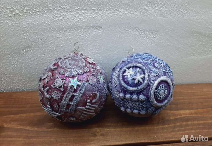 Елочные игрушки ручной работы