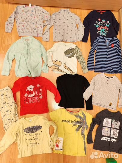 Вещи пакетом 104 110 116 + обувь 27