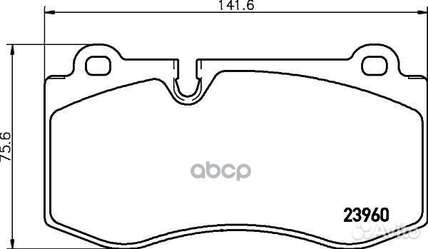 Колодки тормозные пер mercedes-benz S-class (W2