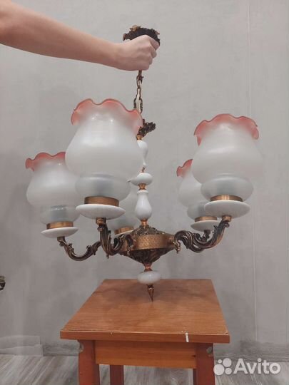 Люстра СССР Медная