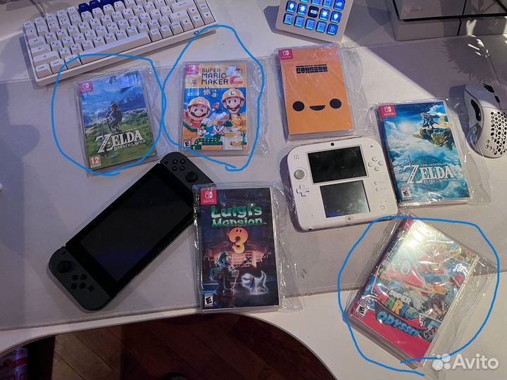 Картриджи nintendo switch