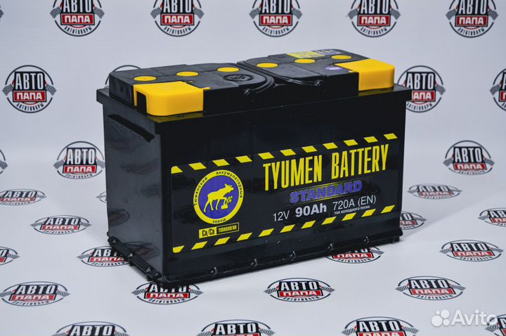 Автомобильный аккумулятор Tyumen Standart 90Ah