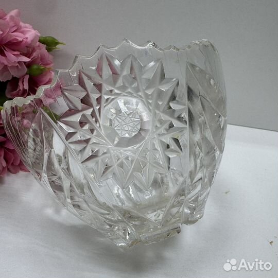 Хрустальная ваза салатница конфетница