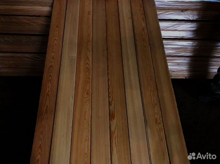 Доски лиственницы 20x130 мм, обработаны для устойч