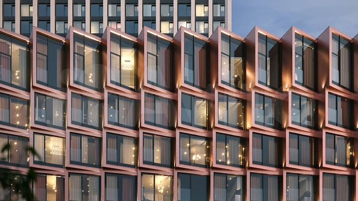 1-к. квартира, 43 м², 33/55 эт.